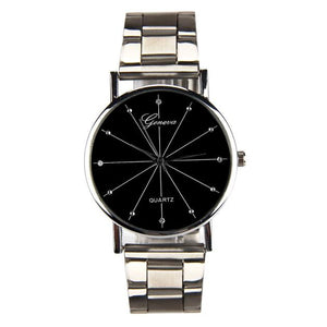 Men Contracted Fashion Watches Steel Band Watches